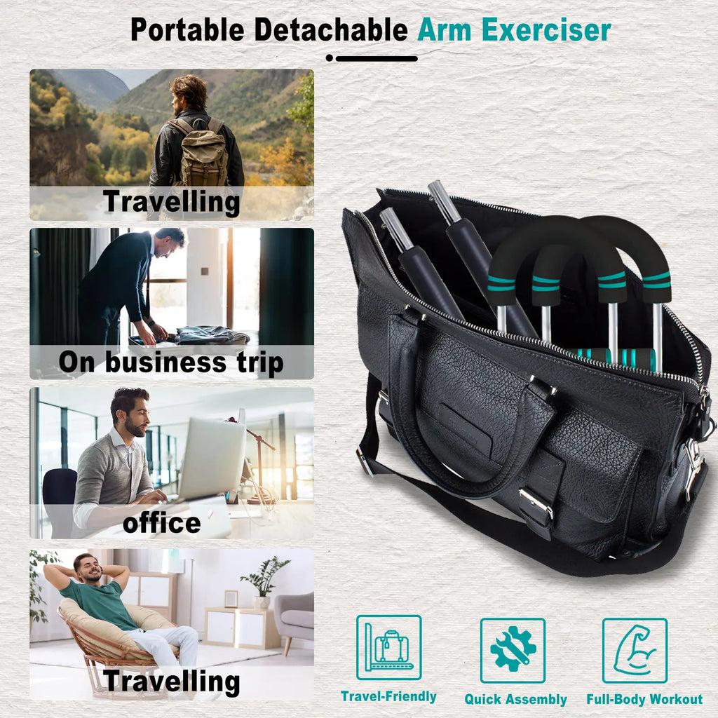 HOTWAVE Arm Trainer, Adjustable Chest Workout Equipment, Arm Trainer for Men, Chest Trainer for Men, Shoulder Muscle Training, Portable Spring Resistance Home Fitness Equipment Summerwins Summerwins